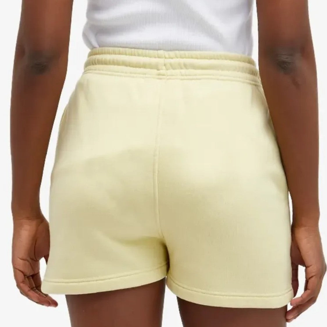 Maison Kitsuné Relaxed Fit Cotton Shorts With Elastic Waistband And Embroidered Detail