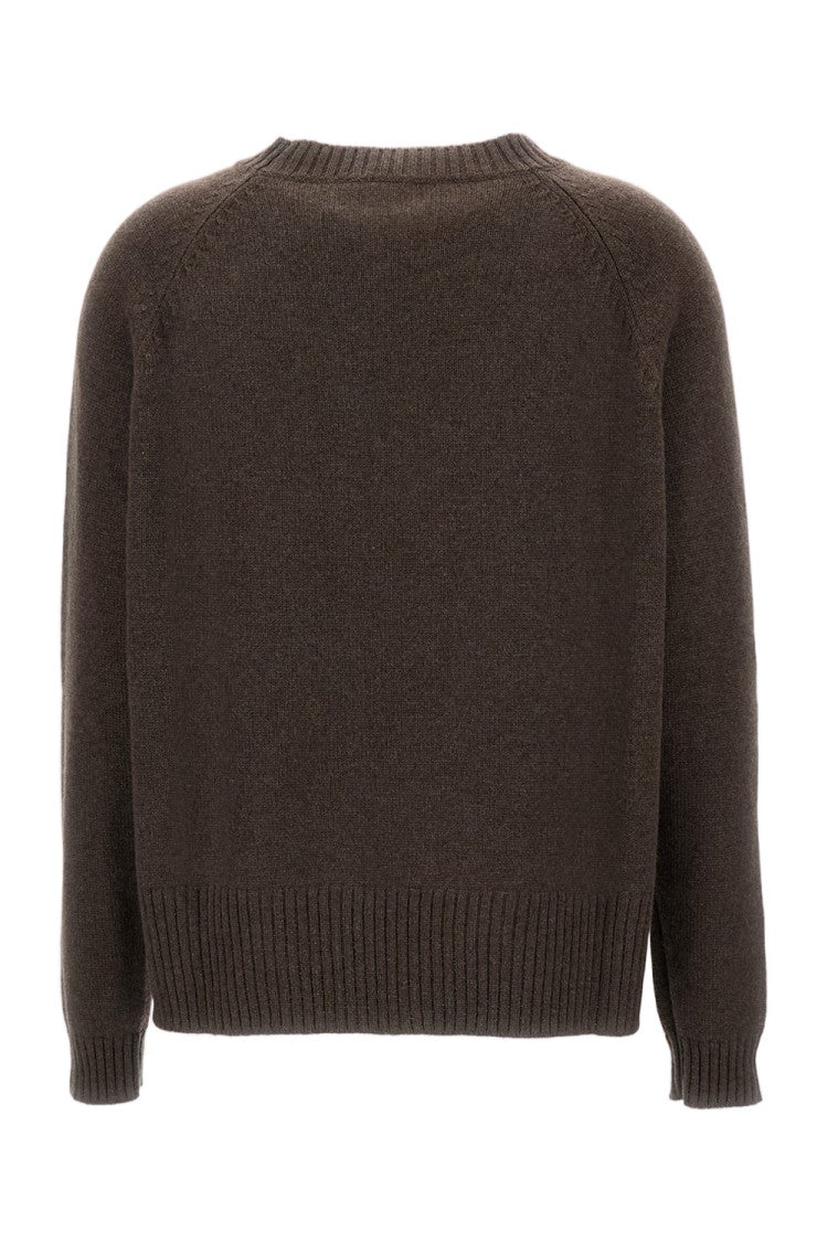 Live Relaxed Fit Crew Neck Sweater In Cashmere