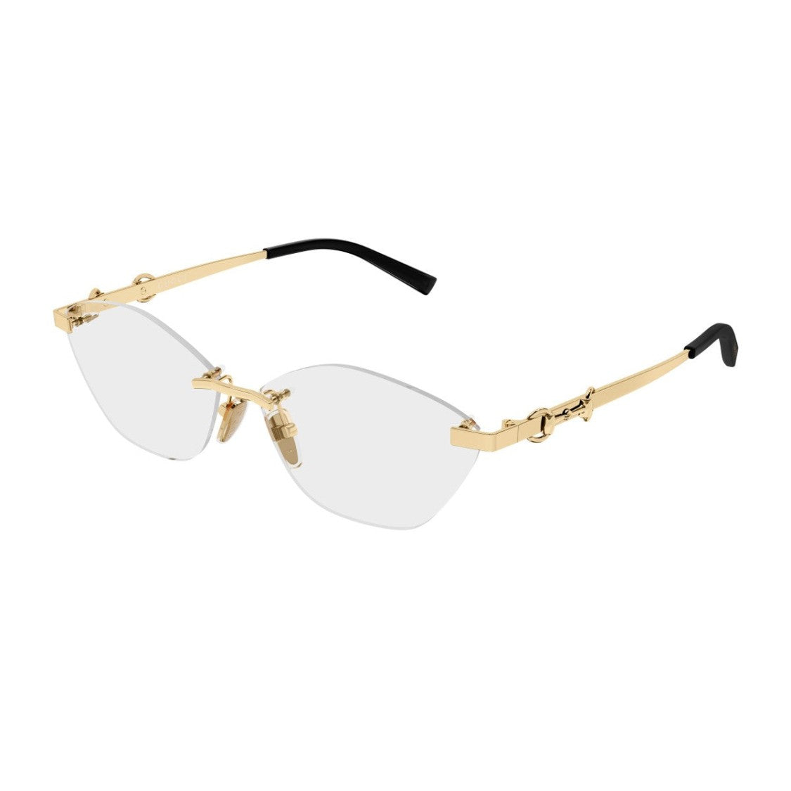 Gucci Gold Gg2050o Metal Geometric Eyewear