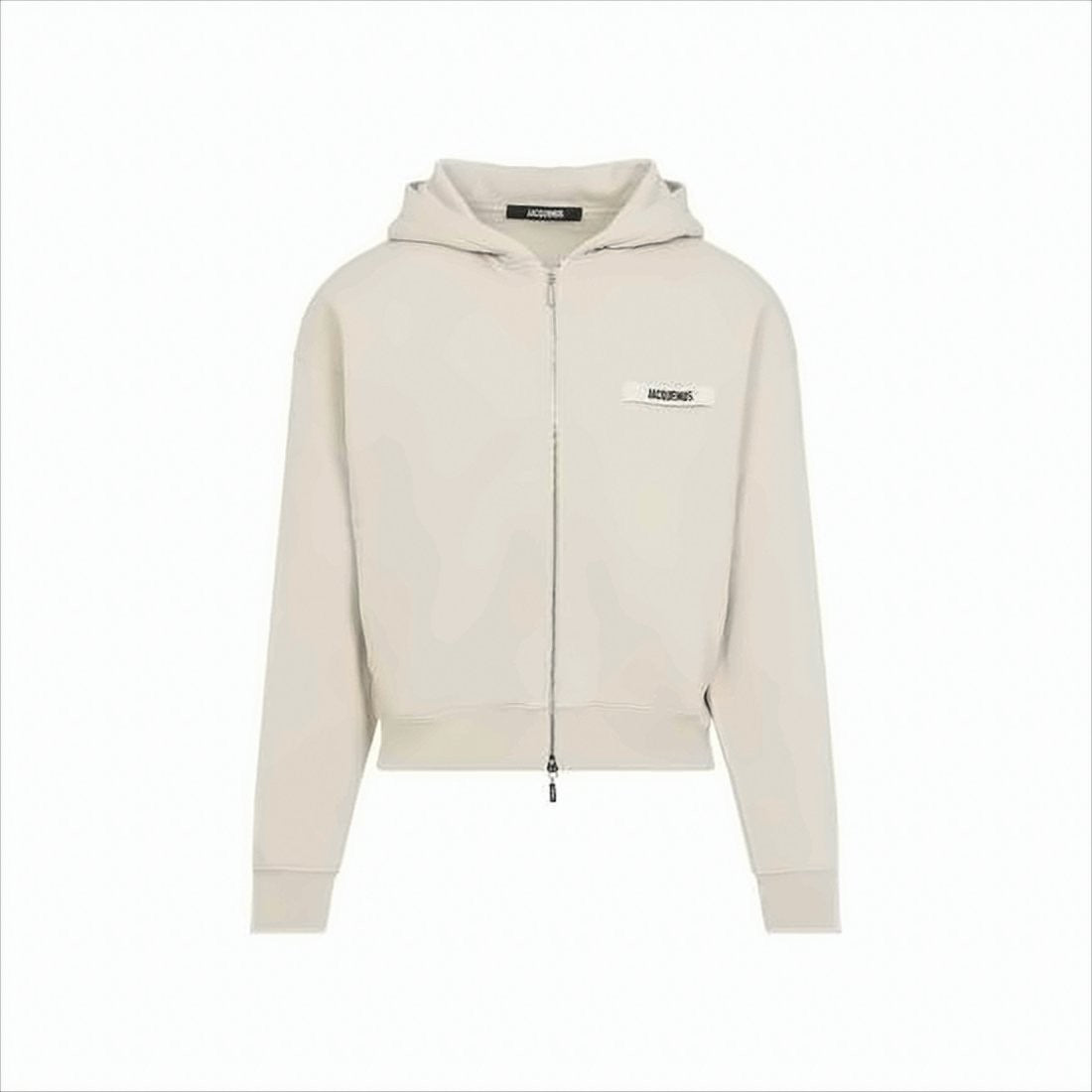 Jacquemus Zip-Up Relaxed Fit Hoodie With Text Patch