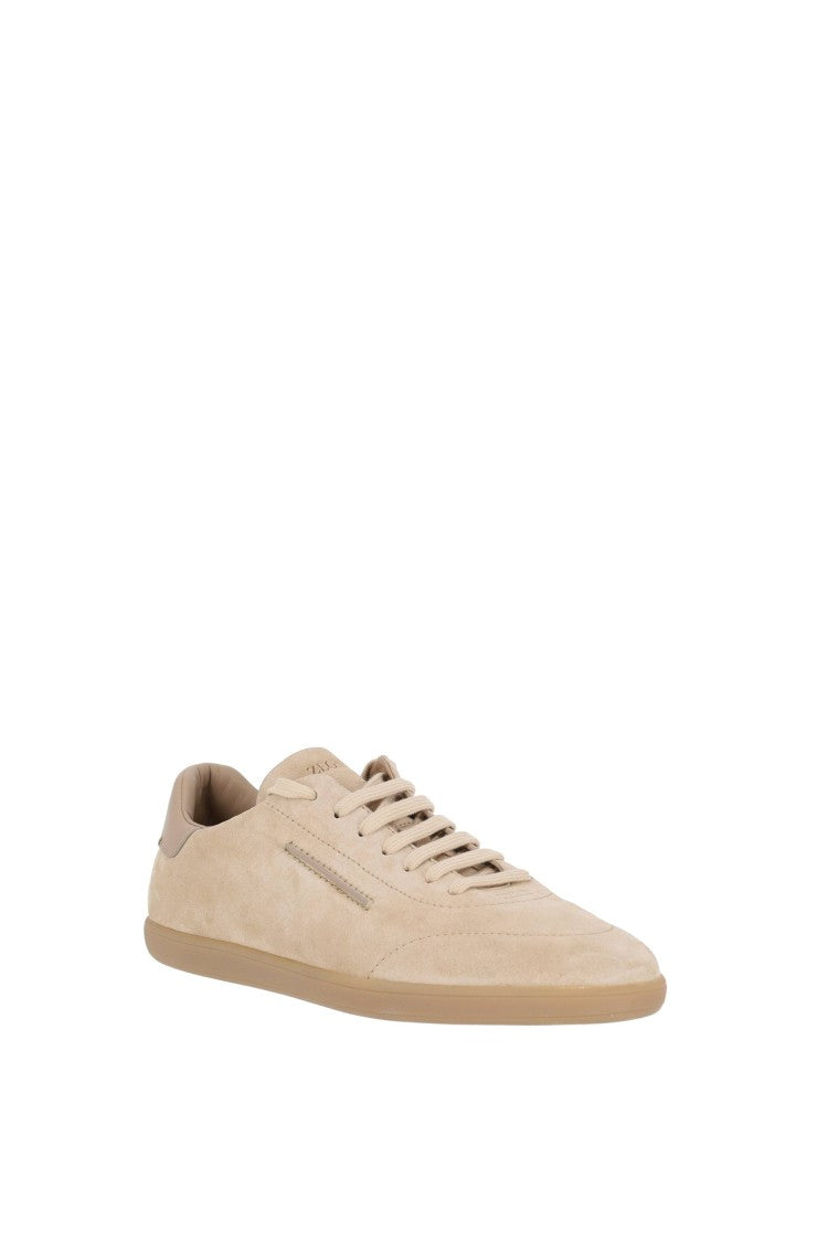 Zegna Dark Brown 232 Suede Sneakers