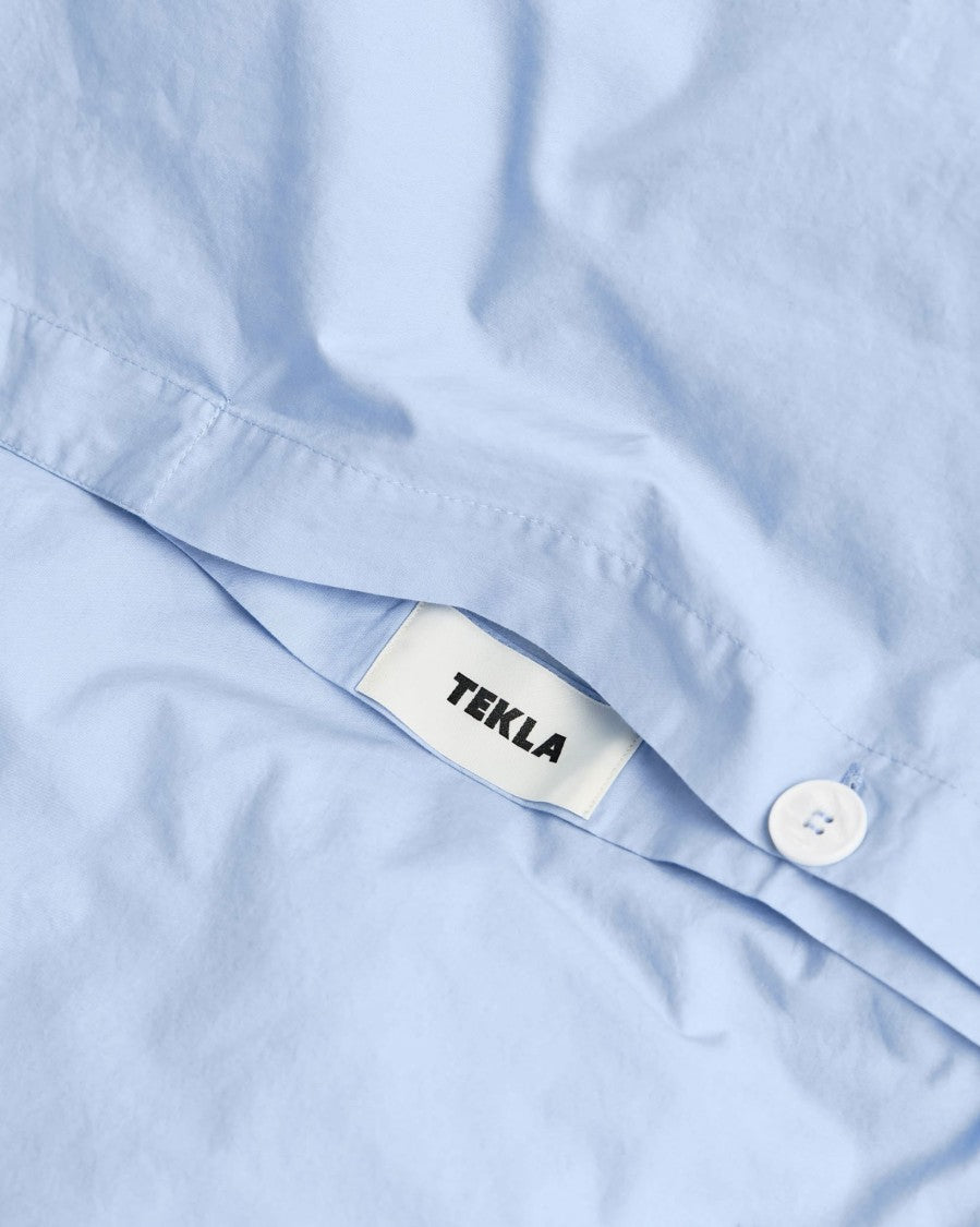 Tekla Light Blue Organic Cotton Duvet Cover