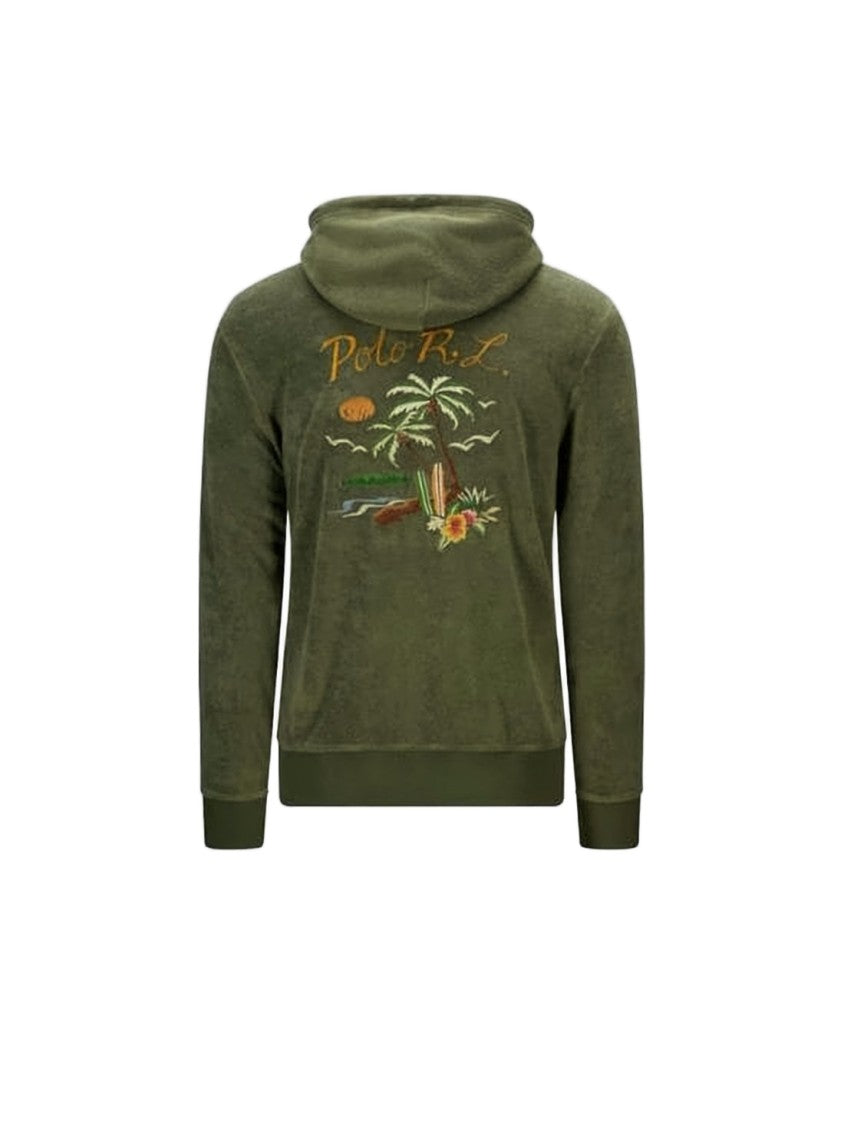 Polo Ralph Lauren Olive Green Relaxed Fit Hoodie