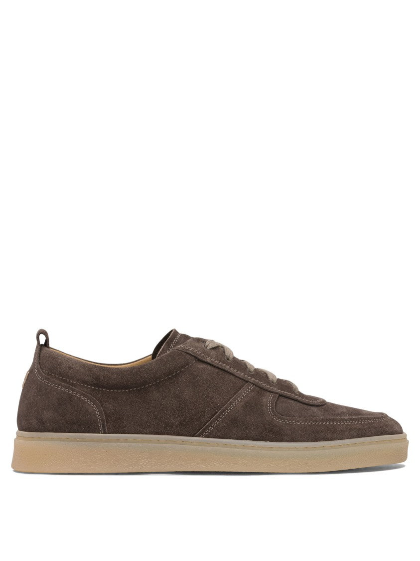 Henderson Baracco Brown Suede Slip-On Sneakers