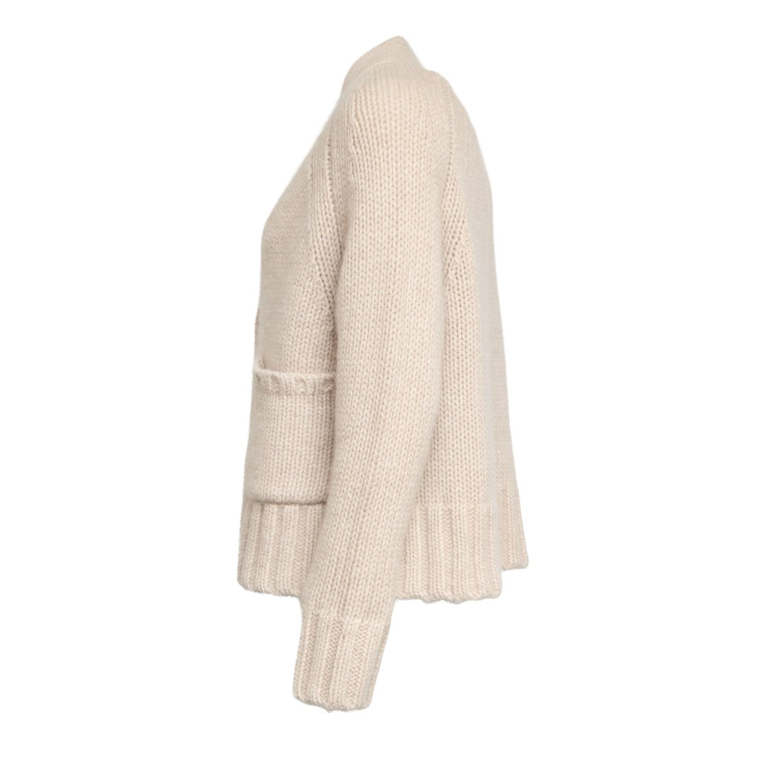 Allude V-Neck Cardigan With Button Closure And Front Pockets