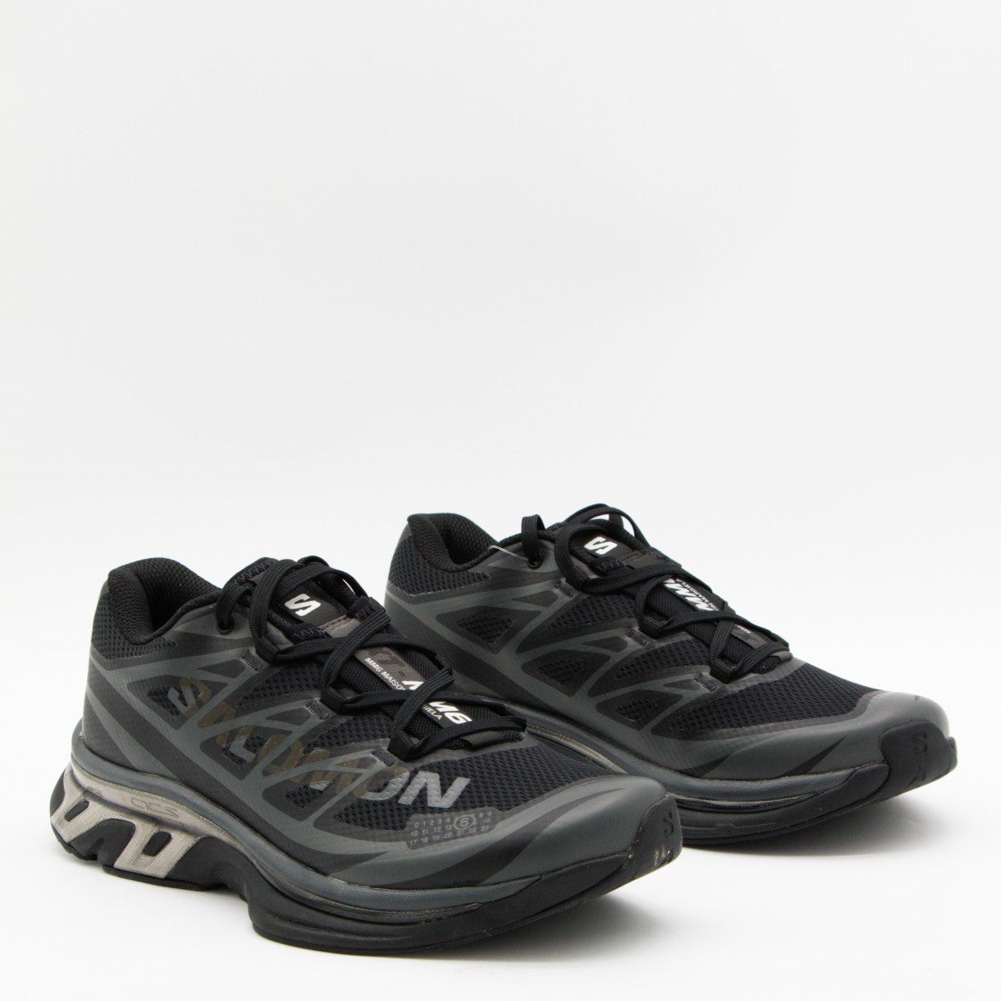 Mm6 By Maison Margiela X Salomon Low-Profile Sneakers With Contrasting Metallic Midsole