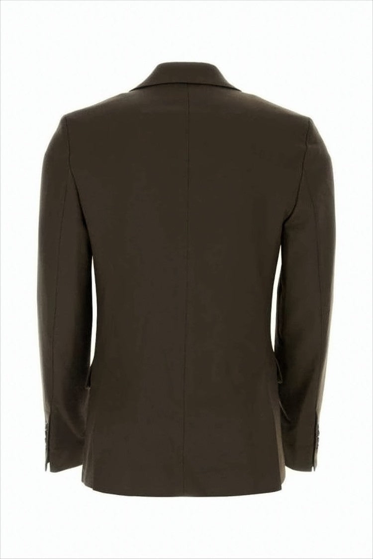 Ami Double-Breasted Wool Blend Jacket With Wide Lapels And Structured Silhouette