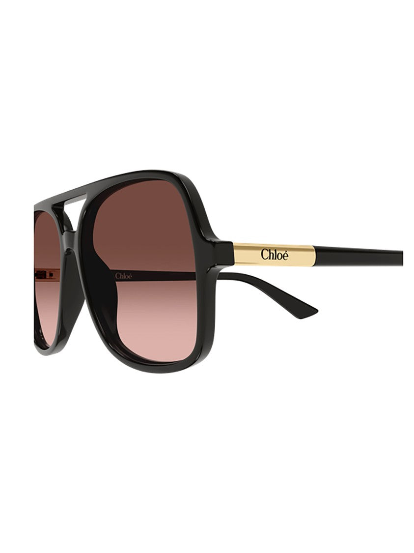 Chloé Grey Ch0364s Rectangular International Sunglasses