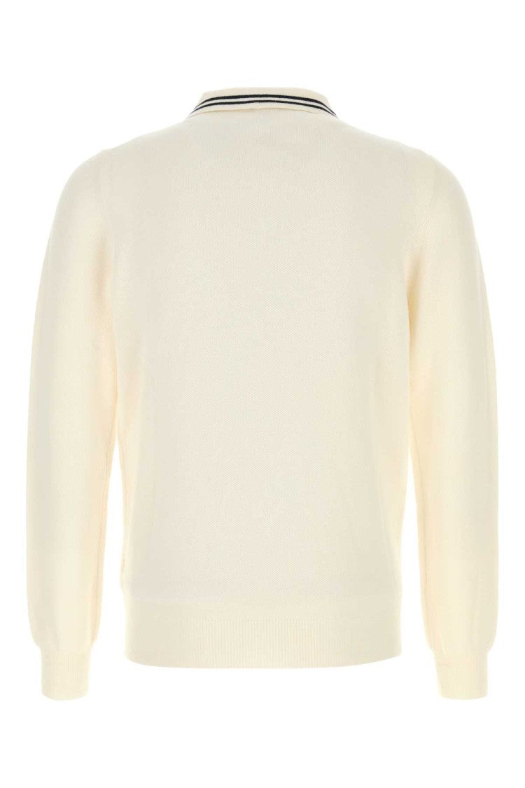 Autry Ivory Knit Polo Shirt
