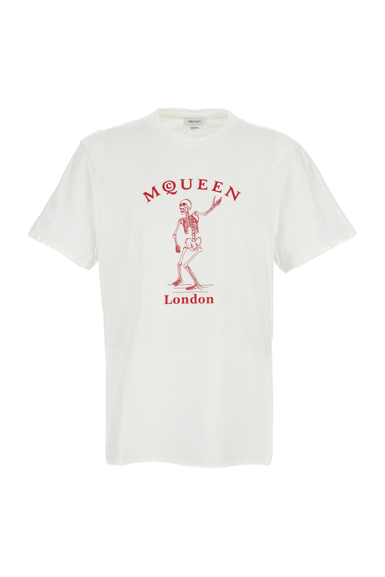 Alexander Mcqueen Skeleton Graphic Print Crew-Neck T-Shirt