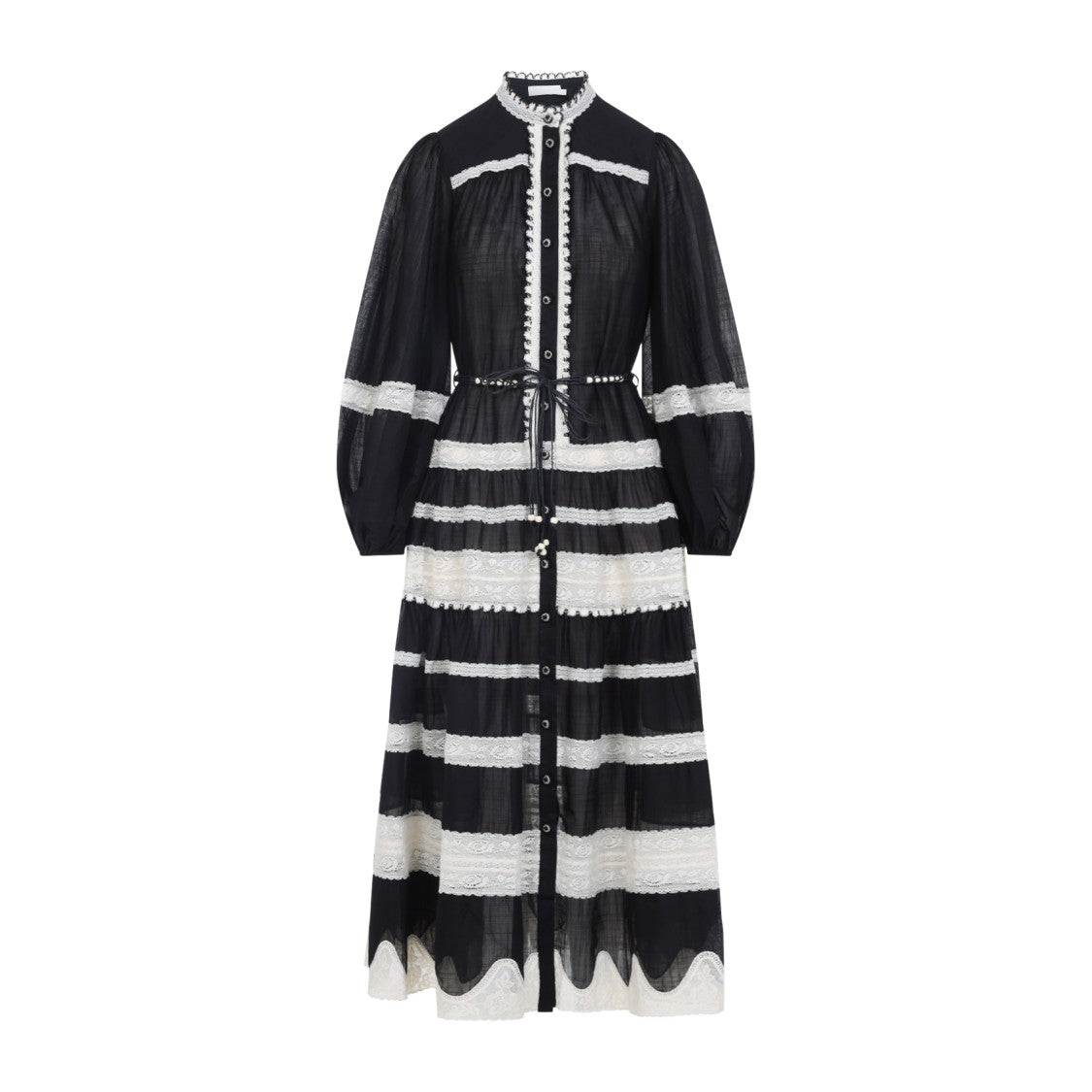 Zimmermann Striking Black And White Maxi Dress