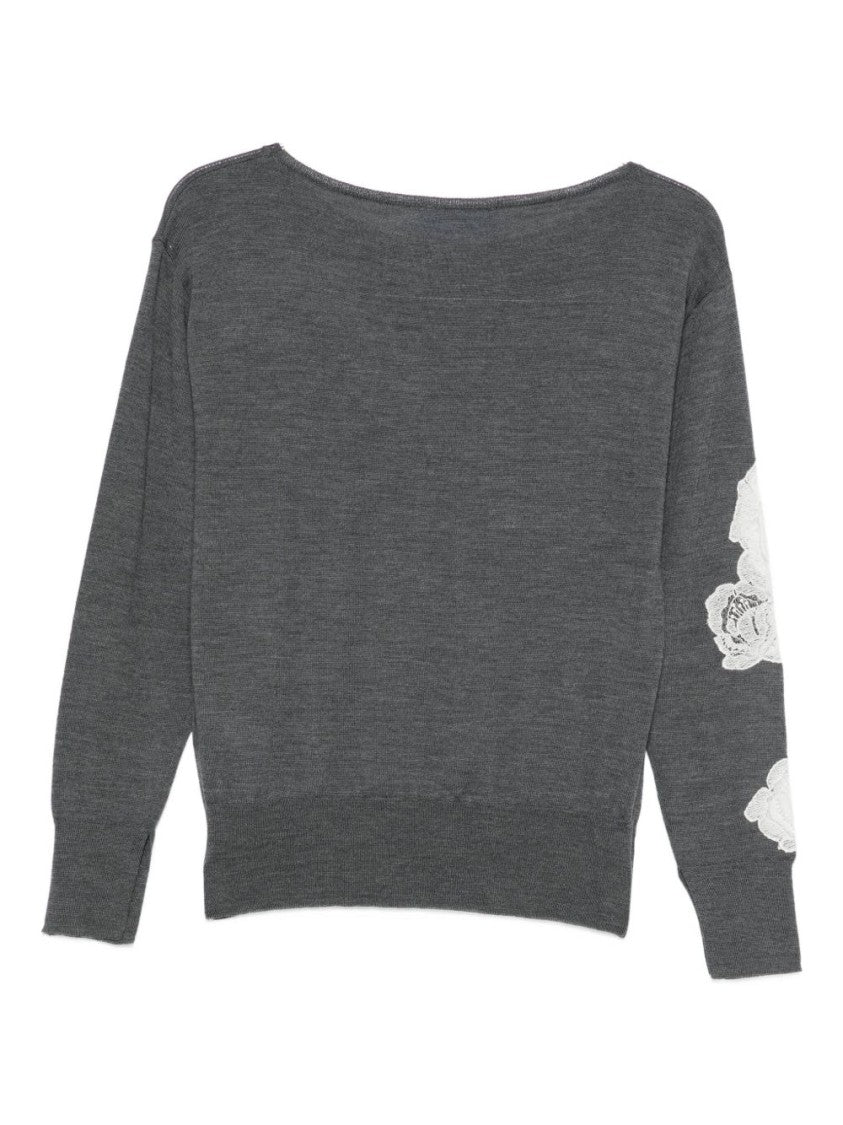 Blugirl Relaxed-Fit Anthracite Sweater