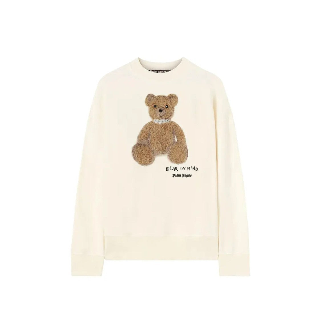 Palm Angels Relaxed-Fit Cotton Sweatshirt With Bear Relief Print