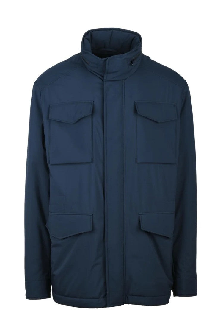 Paul & Shark Coat With Zip - Blue