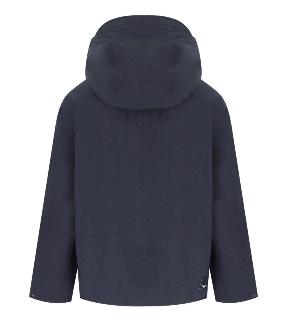 Emporio Armani Travel Essential Navy Blue Hooded Jacket