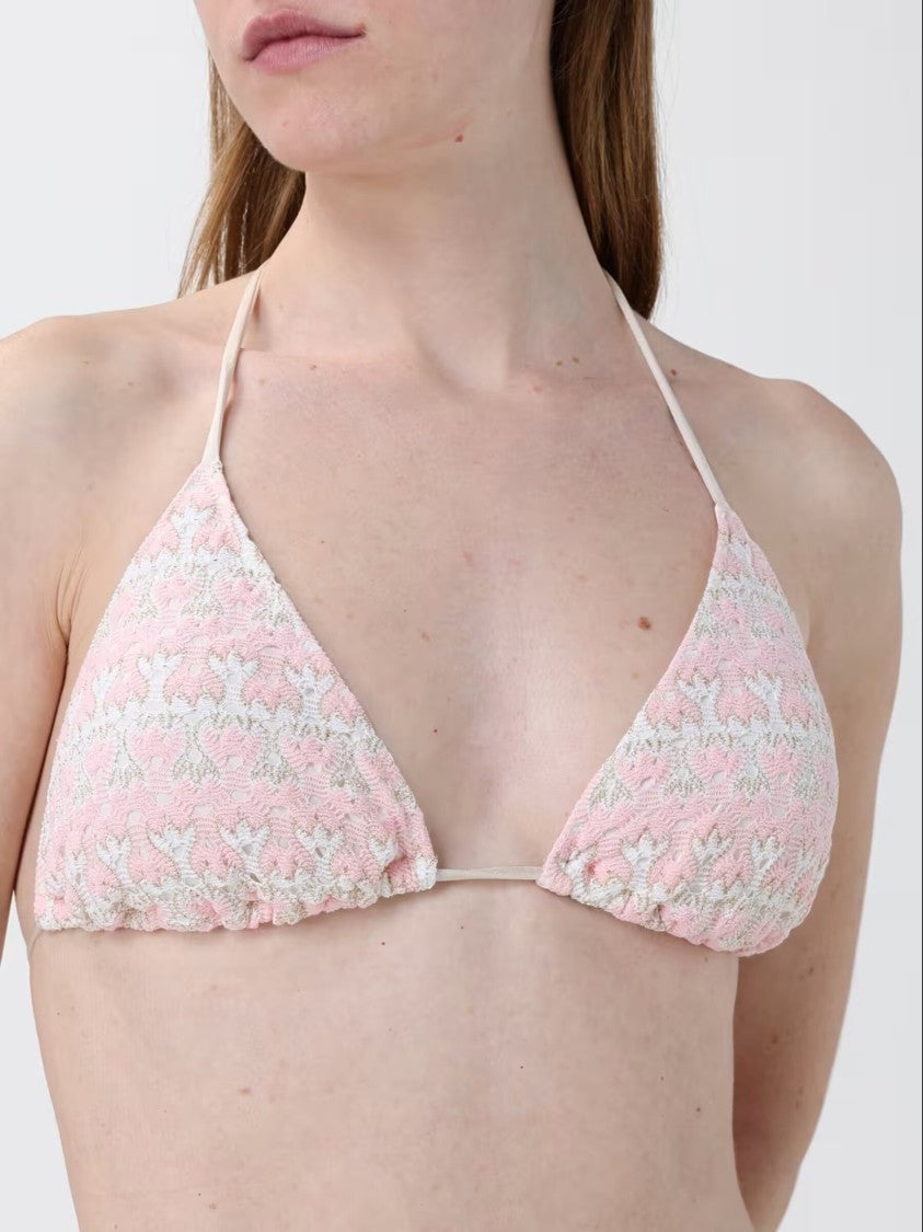 Mc2 Saint Barth Classic Triangle Bikini Set With Adjustable Ties