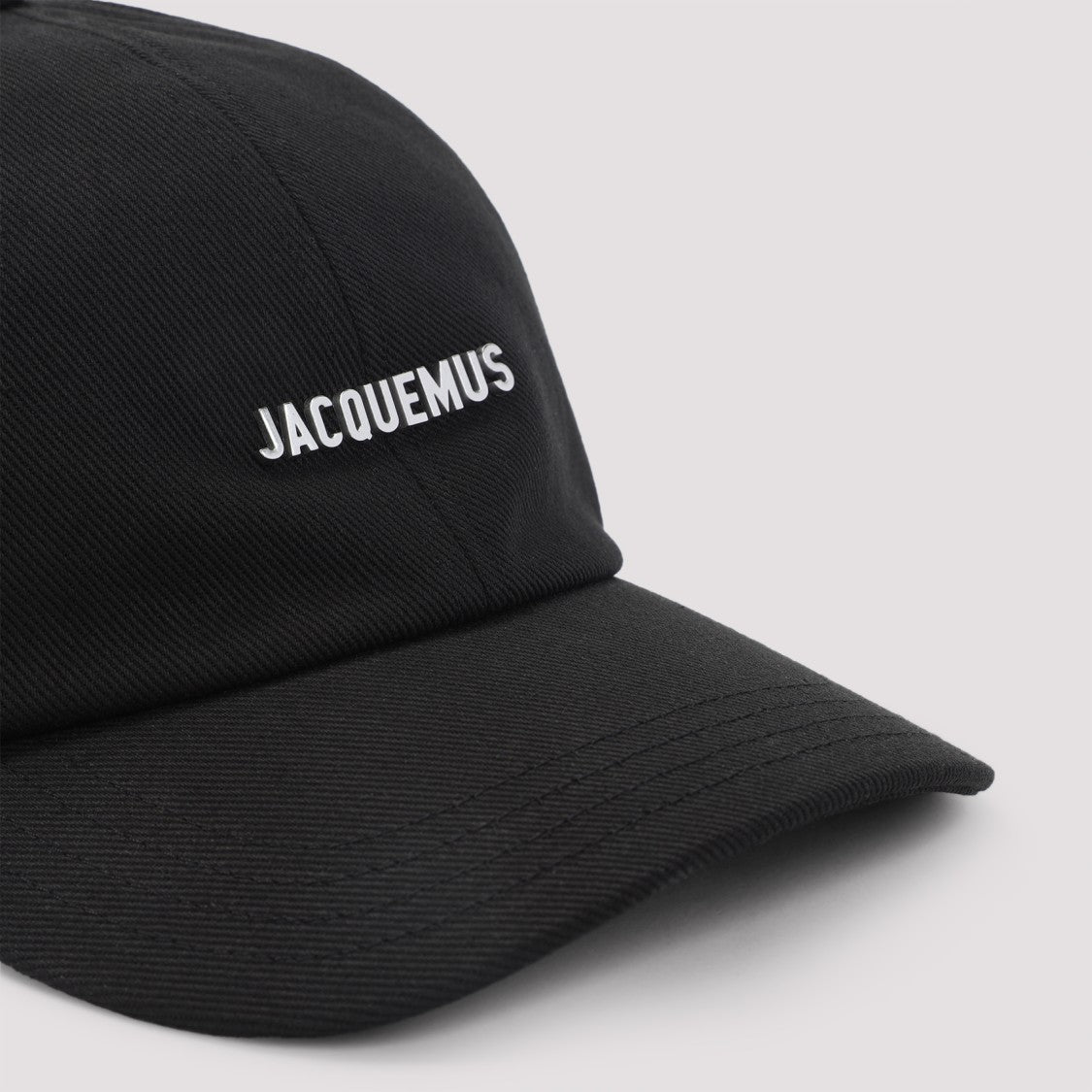 Jacquemus Classic Black Baseball Cap With Curved Brim