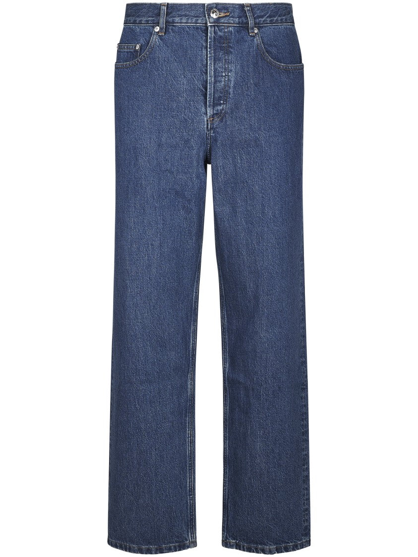 A.P.C. Classic Straight-Leg Jeans In Rich Blue Hue