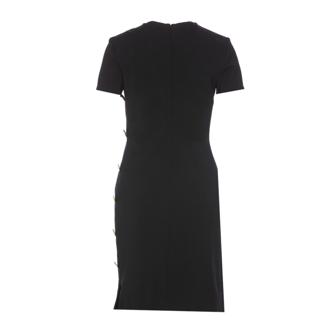 Givenchy Fitted Black Dress With Decorative Button Details