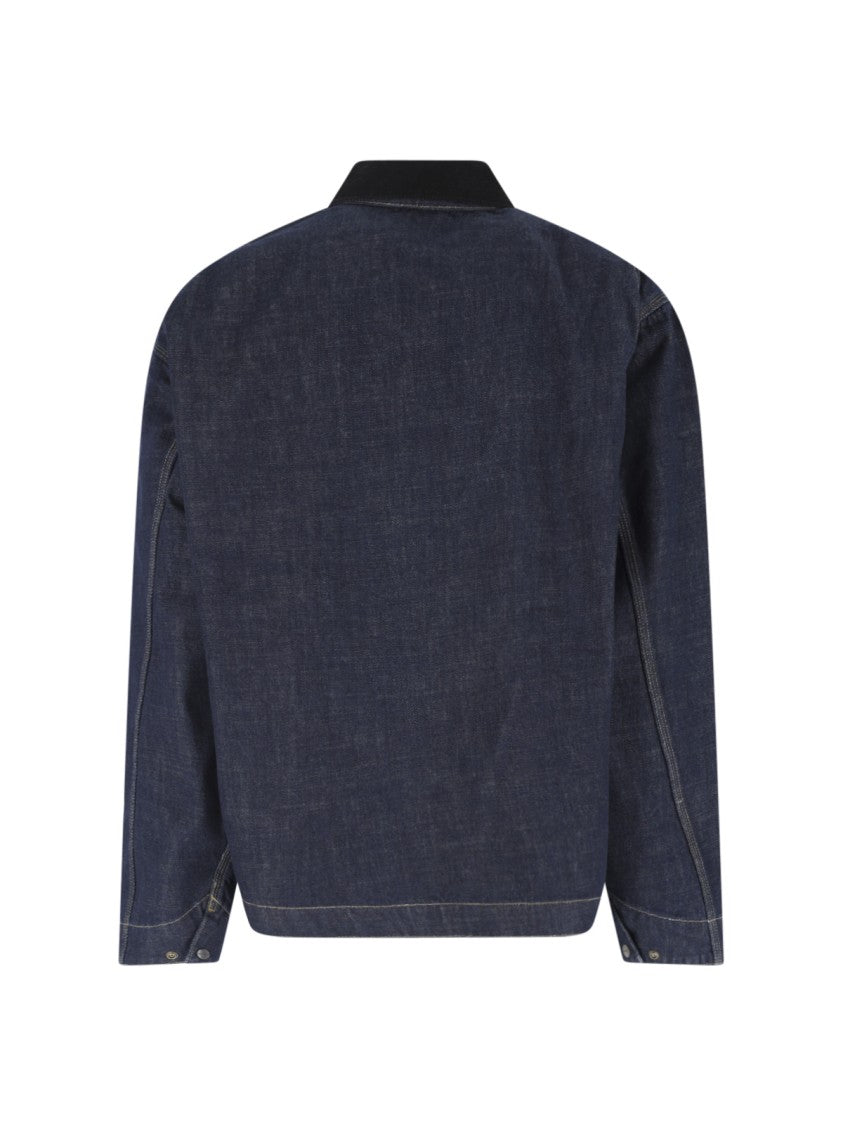 Carhartt Wip Blue Og Detroit Classic Collar Jacket