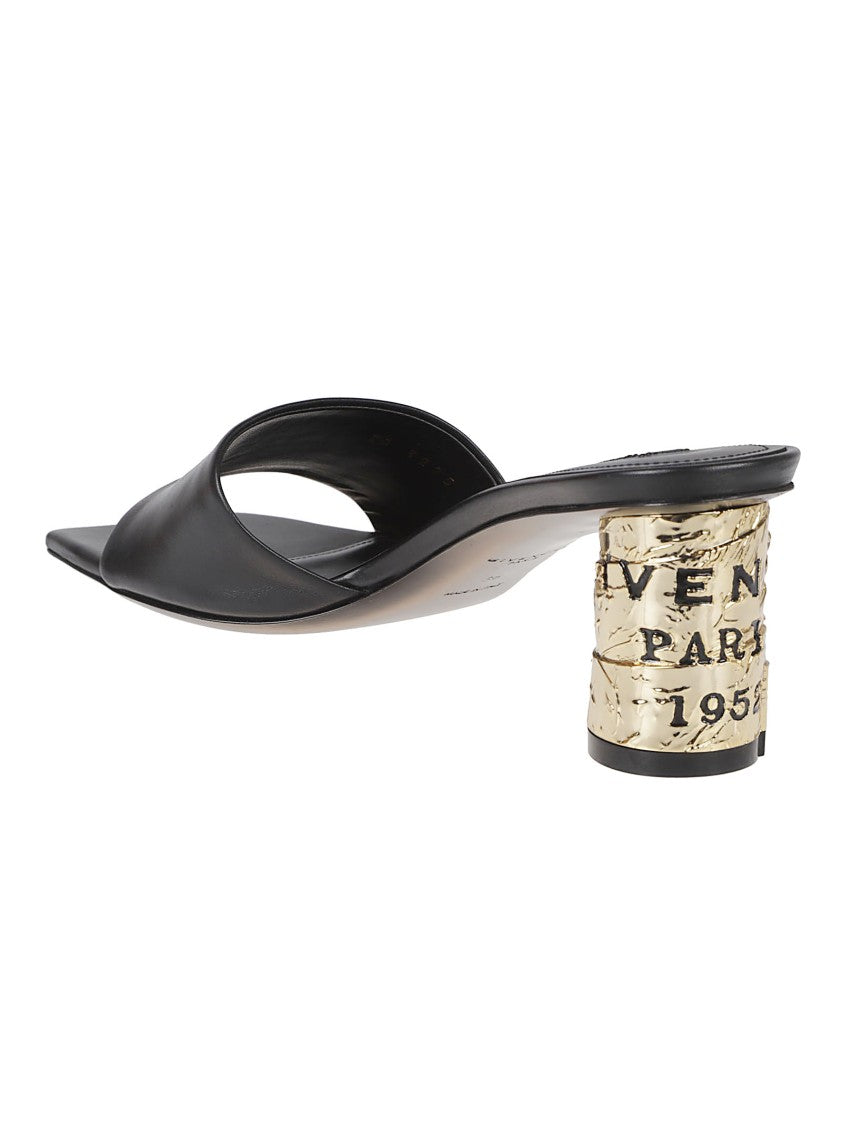 Givenchy Square Toe Slide Sandals