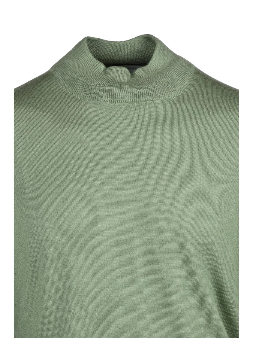 Gran Sasso Lightweight Turtleneck Sweater In Apple Green