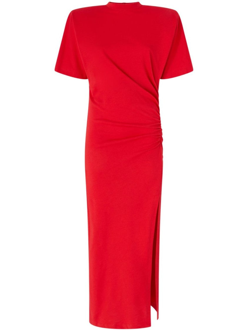 Pinko Fitted Red Midi Dress