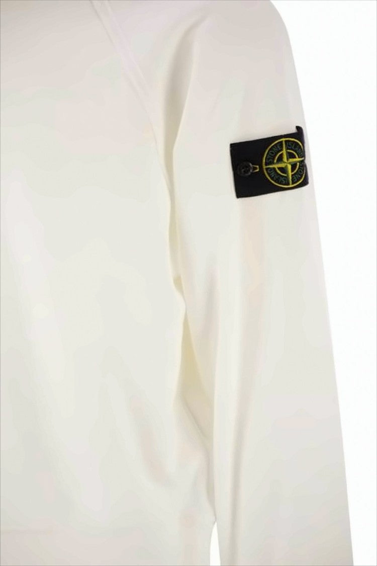 Stone Island Long-Sleeve Minimalist Cotton T-Shirt With Compass Logo
