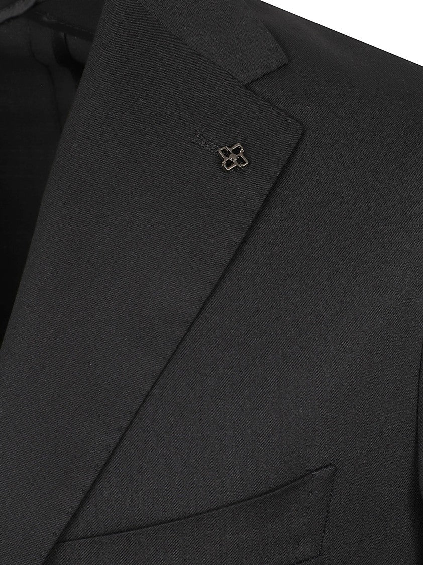 Tagliatore Dark Tailored Wool Suit