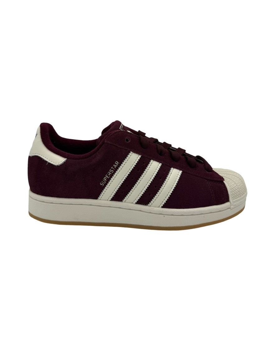 Adidas Originals Low-Top Burgundy Suede Sneakers With Contrasting Details