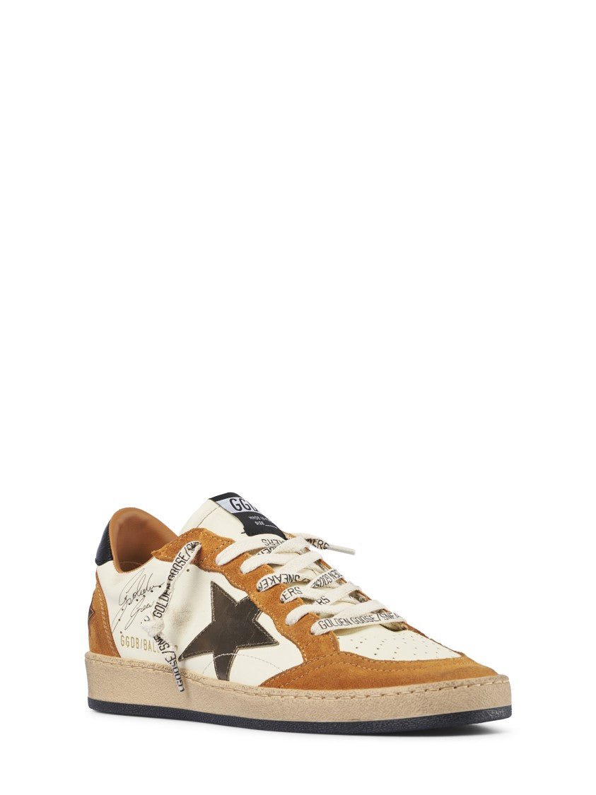 Golden Goose Nappa Leather Sneakers With Suede Overlays And Laminated Star