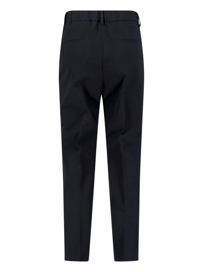 Incotex Silk Blend Trousers – Black