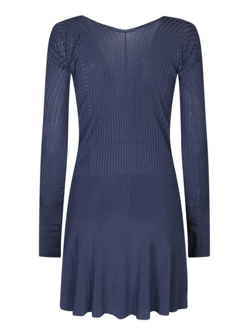 Jacquemus Blue Viscose Dress