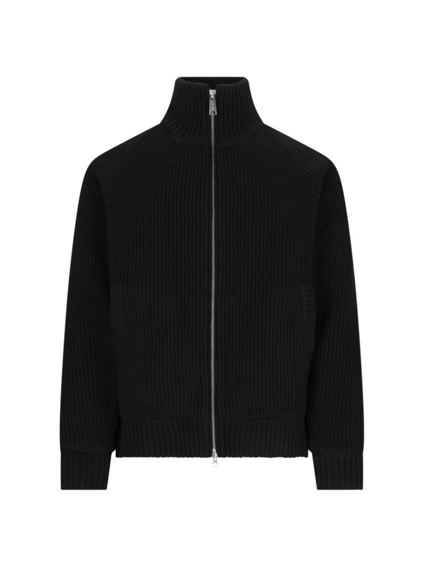 Carhartt Wip Black Banley High-Neck Ribbed Wool-Blend Sweater