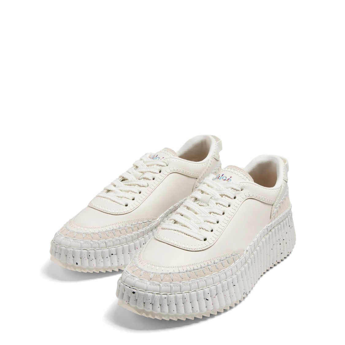 Chloé Nama Sneakers With Textured Sole And Calf Leather Upper