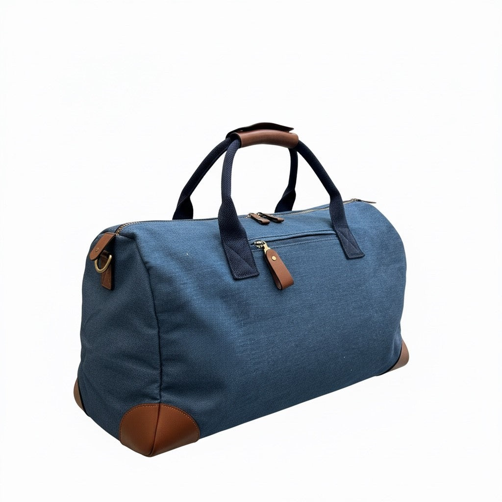 Mc2 Saint Barth Structured Duffle Bag With Leather Accents