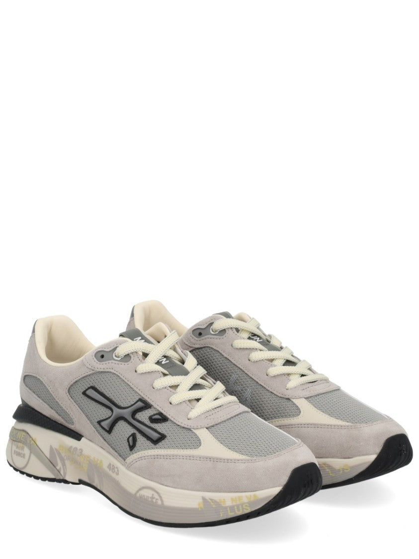 Premiata Chunky Multicolour Sneakers With Premium Leather Accents