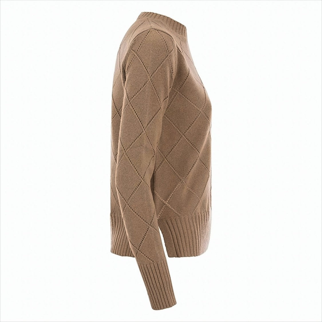 Max Mara Diamond Pattern Knit Sweater