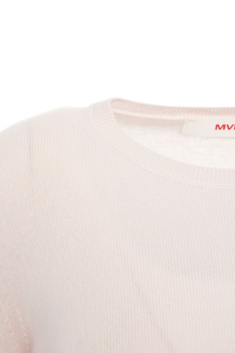 Mvm Cashmere Sweater With Classic Round Neckline