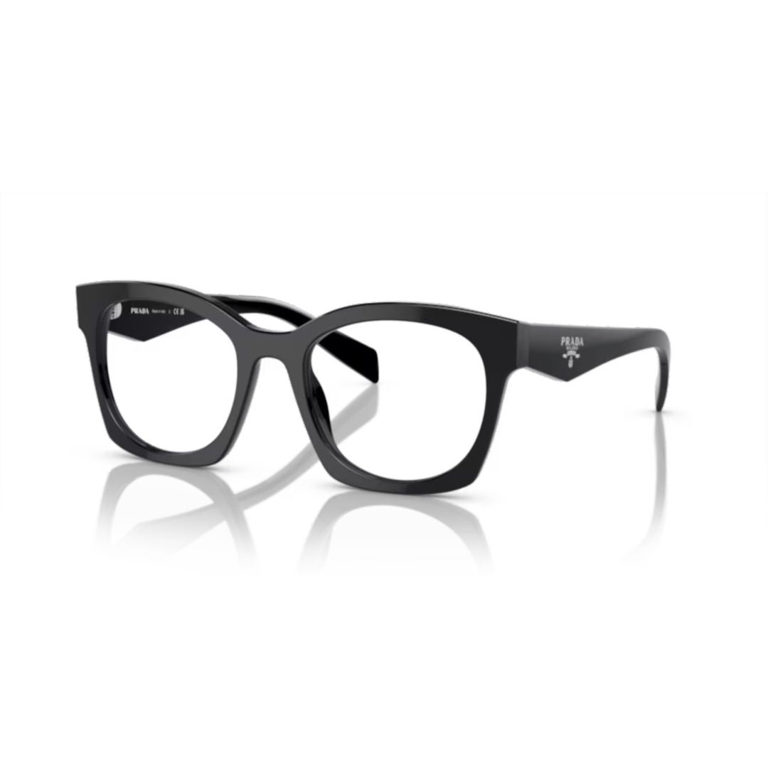 Prada 0Pr A05v Square Frame Black Acetate Sunglasses