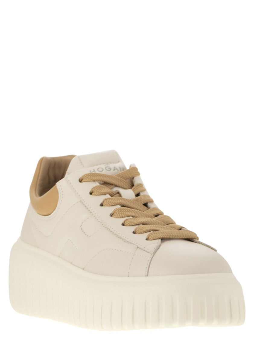 Hogan Nappa Leather H-Stripes Sneakers