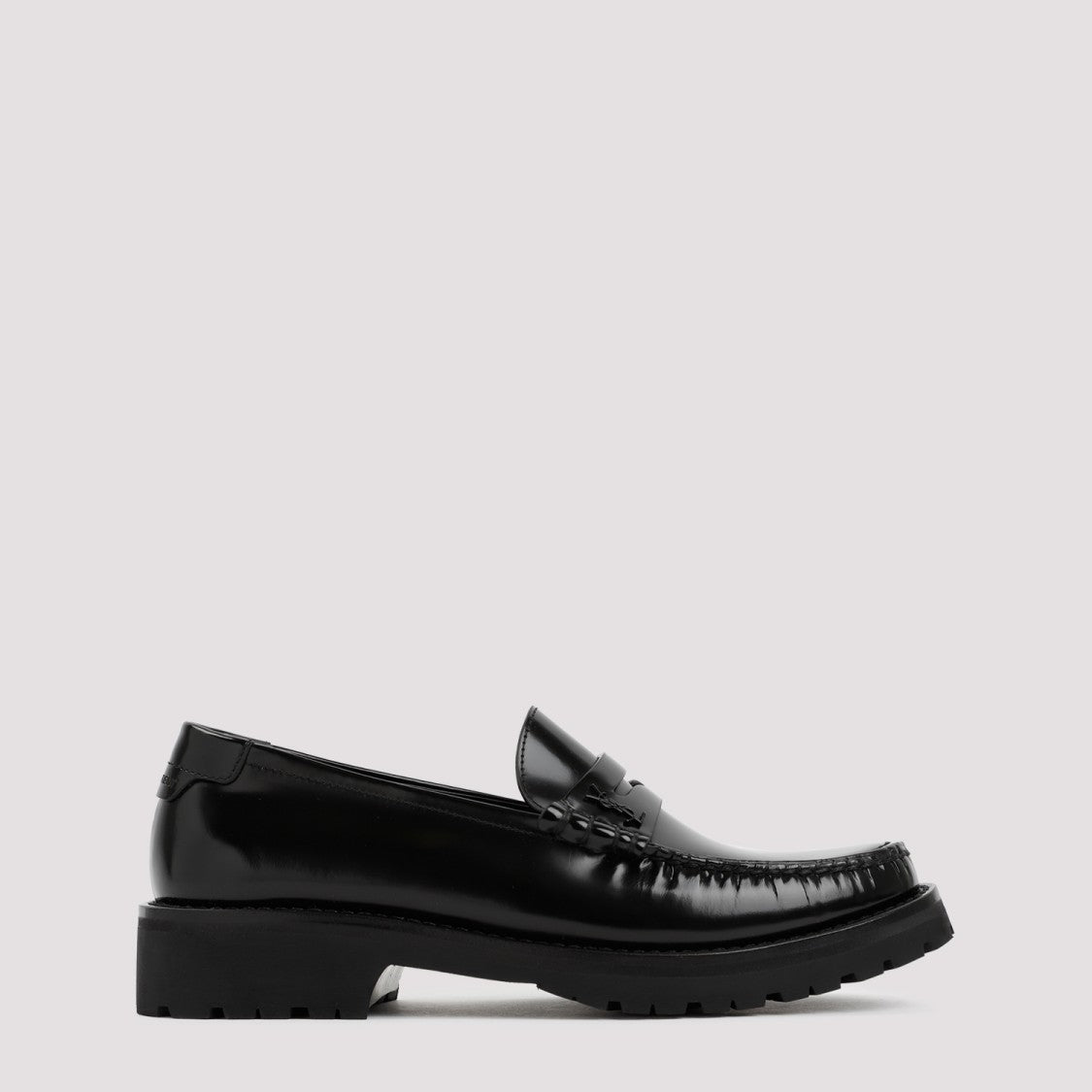Saint Laurent Black Leather Loafers