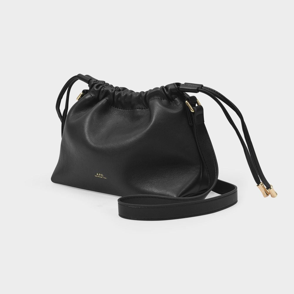 A.P.C. Ninon Mini Hobo Bag - Black - Synthetic