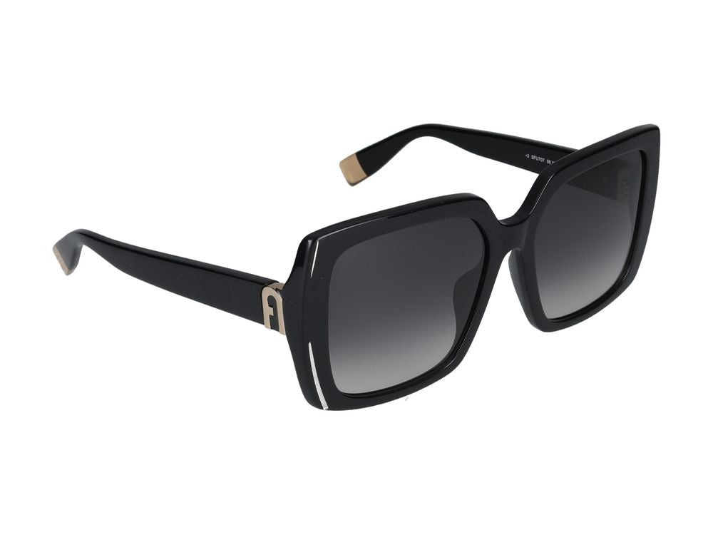 Furla Black Oversized Square Sunglasses