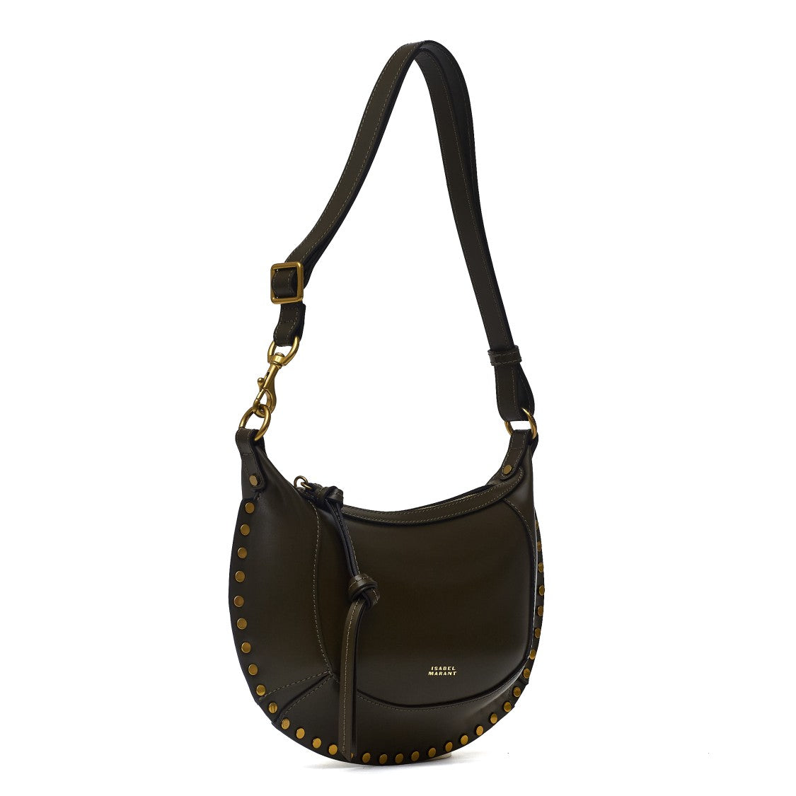 Isabel Marant Crescent Shaped Leather Shoulder Bag With Adjustable Strap