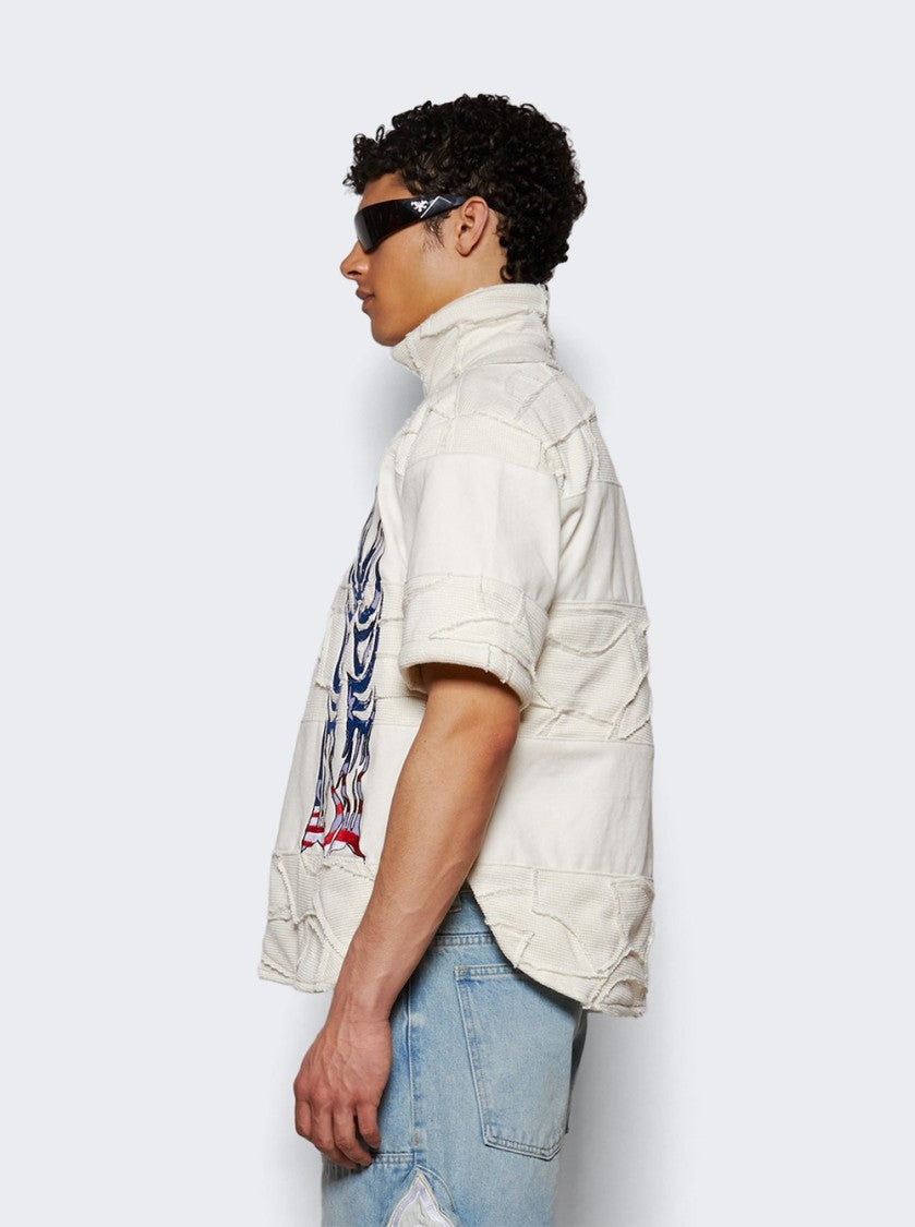 Who Decides War Glory Winged Polo Shirt - Cream