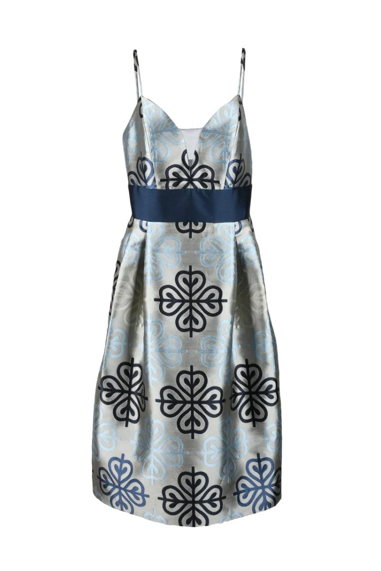 Nefertari Nefertari Set Cropped Textured Jacket And Structured Skirt Ensemble