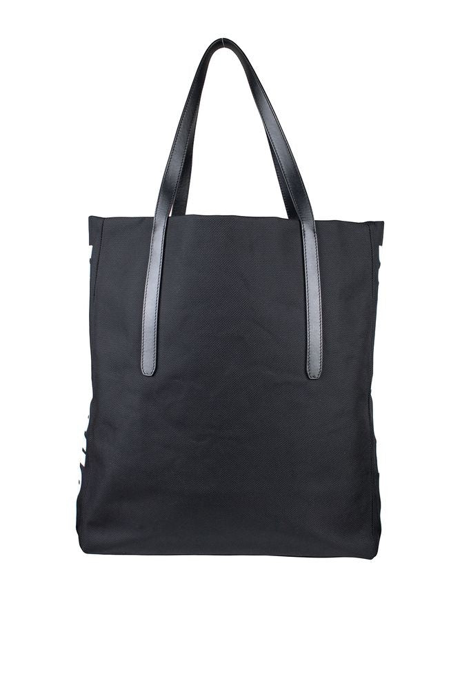 Jimmy Choo Black Nylon Tote Bag With Leather Straps