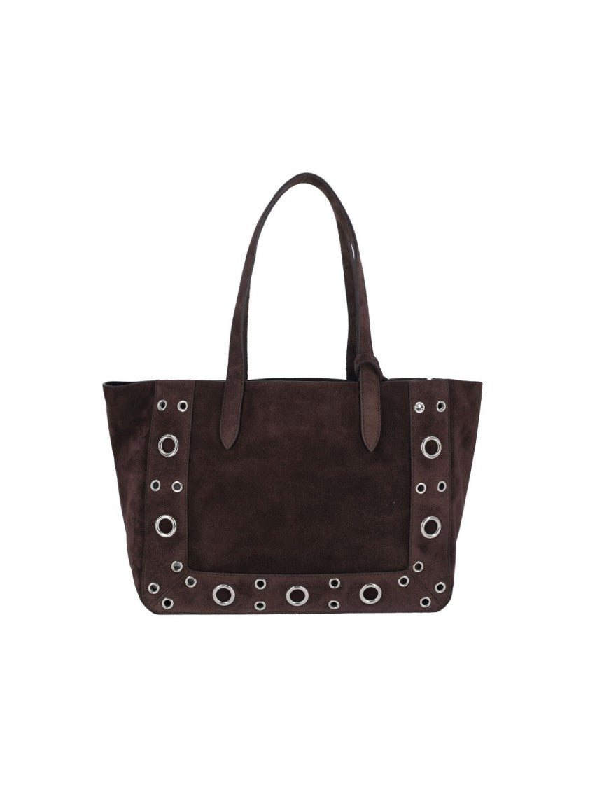 Valentino Garavani Nellcôte Tote Bag Small – Dark Brown