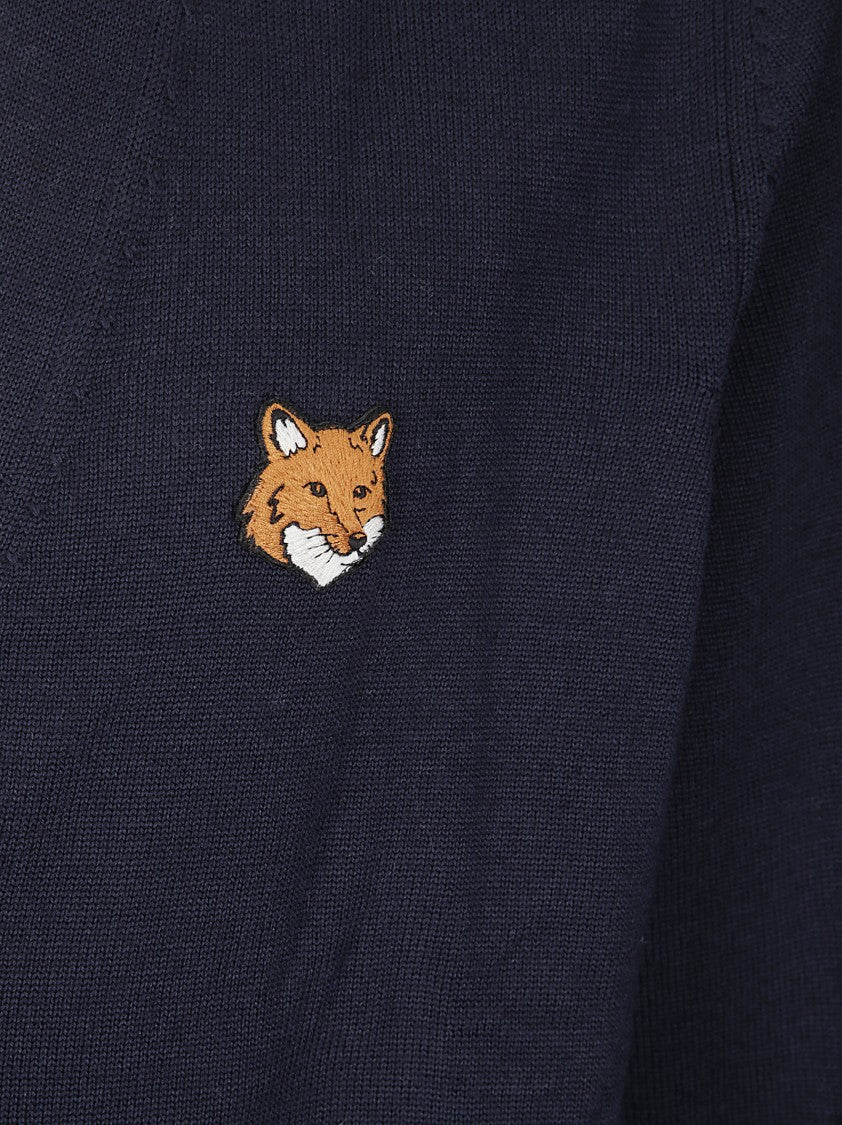 Maison Kitsuné Fox Head Merino Regular Cardigan